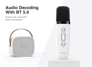 Купить  колонка с микрофоном Fifine Mini Speaker and Mic set E1, white-4.jpg